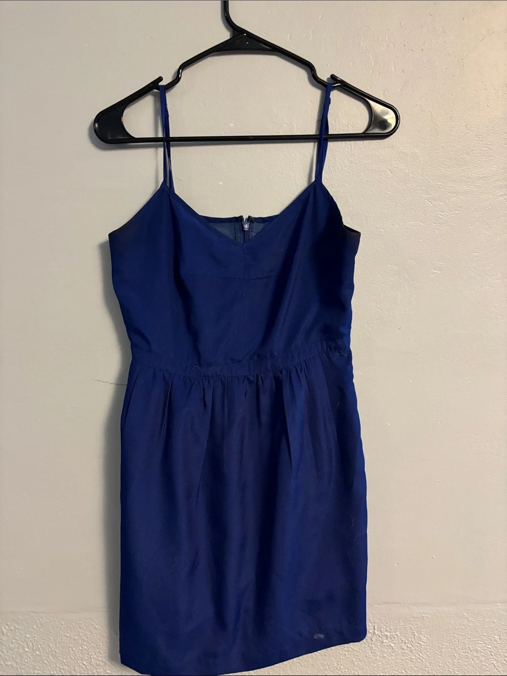 J. Crew Royal Blue Spaghetti Strap Mini Dress